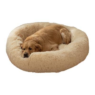 China Viable Oval Dog Bed Cushion 60cm Pet Beds Dog Sofa Donut Cuddler Improved Sleep With Dropshipping Service for sale