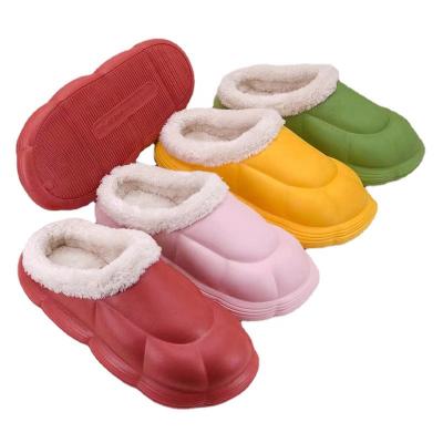 China CS033 Winter Slippers Waterproof Wholesale Warm Kids Children's Slippers Round for sale