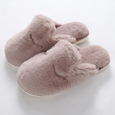 China Anti-Smell Best Single Slippers Women/Ladies Winter Bedroom Comfortable Soft Flat Fluffy Indoor Shoes for sale