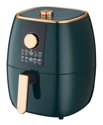 China Wholesale 5 L New High Power Function Round Shape Manual Control Household Multi Oil Less Air Fryer for sale