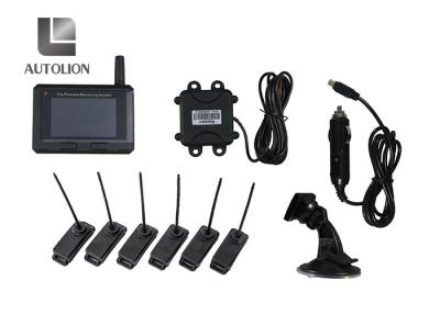 China Strap On 24V Automatic Tire Pressure Monitoring System With Car Alarm Digital 6 Internal Sensors for sale