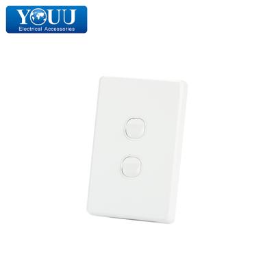 China Easy Installation YOU Australia Latest Standard 2 Strip Wall Switch for sale