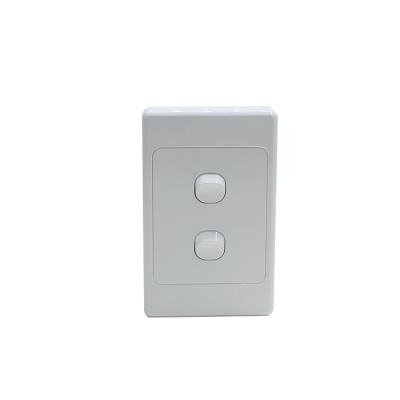 China Safe Operation YOU Max Voltage 250V Wall Switches U1902V 2 Gang Electrical Wall Switch for sale