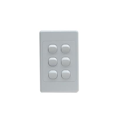 China Home YOU Universal Switch 6 Gang Home Lamp Switch U1906V for sale