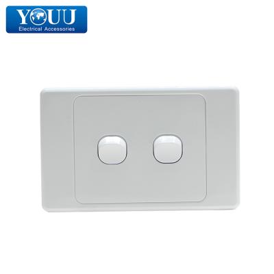 China Easy Installation YOU Single Gang 2 Gang Switch U1902 Australia Standard Wall Switch for sale