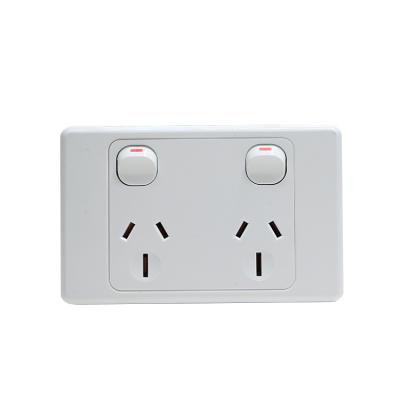 China Easy Installation YOU Power Point Products U1913 Australia Hottest Standard Dual Wall Socket for sale