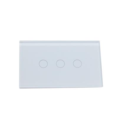 China Crystal Glass Panel YOU Distinctive Output Voltage AC(90-250)V 3 Gang1 Way Smart Wifi Wall Switch for sale