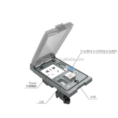 China commercial industrial usb socket 220v socket and rj45 socket network socket for sale