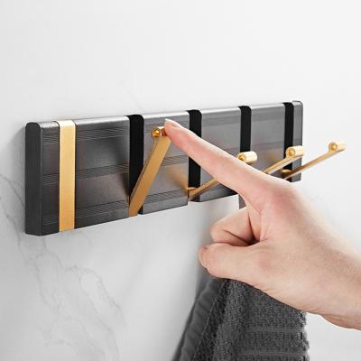 China New Design Metal Durable Multifunctional Decorative Clothes Hooks Wall Mounted Hat Coat Coat Hanger Aluminum Hook for sale