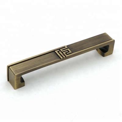 China Vintage Traditional Square Bedroom Furniture Cupboard Kitchen Zinc Alloy Door Pulls Cabinet Drawer Handle for sale