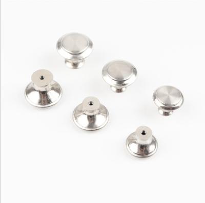 China Modern Classic Round Brushed Nickel Buffet Drawer Dresser Pulls And Knobs for sale