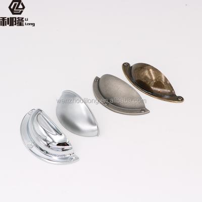 China Modern Wholesale Zinc Alloy Cabinet Pull Shell Door Knob Cabinet Drawer Handles for sale