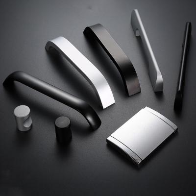 China Lilong Modern Manufacture Aluminum Extrusion Profile Handles Sideboard Pulls for sale