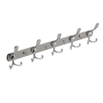 China Sustainable Vintage Metal Bedroom Clothes Organizer Rack Wall Mounted Coat Hooks Hanger Rack for sale