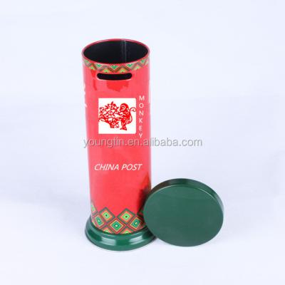 China Recyclable Charity Cash Donation 0.23mm Metal Tin Mailbox for sale