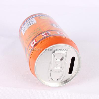 China Recycled Materials Customized Logo Stock Storage Coin Bank Promotion Gift Tin Boxes for sale