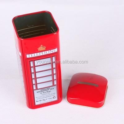 China Recycled Materials 0.23mm Metal Tinplate Promotion Gift Tin Box For Coin Bank Storage for sale