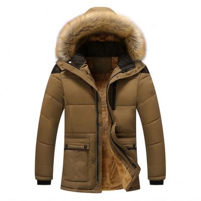 China 2021 Winter Warm Sale Thick Hooded Collar Fur Long Loose Warm Men'S Cotton Pax Coat Breathable for sale