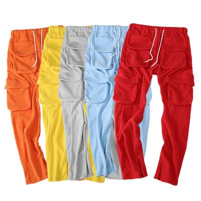 China 2022 Hot Selling New Men's Breathable Sweatpants Fashion Casual Pants Jogging Pants Zipper Casual Pants for sale