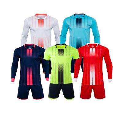 China Sets Breathable Quality 2022 Long Sleeve Soccer Jersey Football Jersey Top Selling Uniform for sale