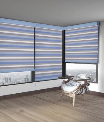 China Blackout Customized Good Return Manual Zebra Blind For Window for sale