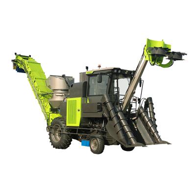 China High Yield Sugar Cane Rolled-Tyoe Cut Sugar Cane Harvester Machinery Harvesters for sale