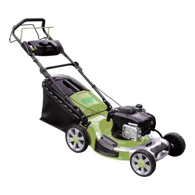 China 4-Stroke 20inch Steel Hand Push Best Gasoline Lawn Mower With Big Engine Grass Cutter Machinery for sale