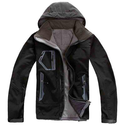 China Factory wholesale high quality breathable warm winter fabric softshell reversible waterproof quick dry outdoor jacket for men for sale