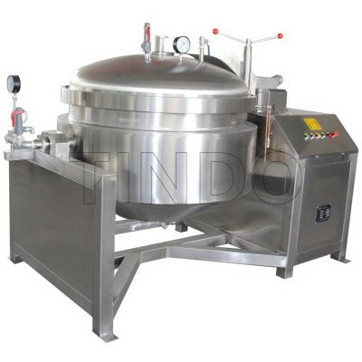 China Industrial Commercial Shorten Cooking Time Beans 300 500 600 Liters Cooking Pot Stainless Steel High Pressure Steamer For Meat for sale