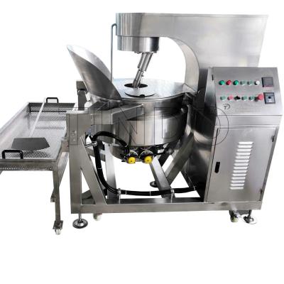 China Fully Automatic Efficient Full Automatic Energy Saving Commercial Industrial Gas Electric Caramel Popcorn Making Machine Mushroom Sweet Popcorn Production Line for sale