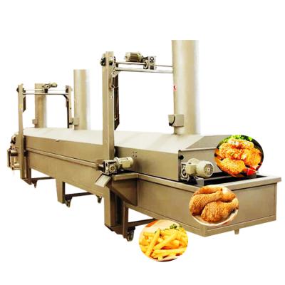 China Pineapple Deep Fryer Machine Automatic Potato Pellet Deep Fryer Doghnut Blast Frying Machine for sale