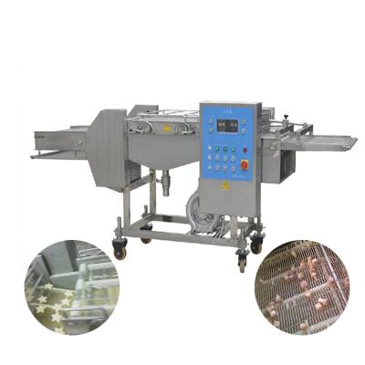 China Chips Tempura Crumbs Covering Coating Machine Beating Applicator Industry Commercial Egg Beating Machine 200 for sale