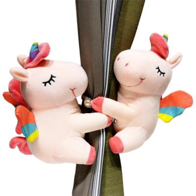 China All season good quality plush unicorn plush toys curtain tieback hot selling soft tieback for sale