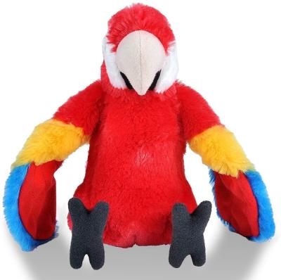 China Eco-friendly Custom Doll Toy Stuffed Animal Doll Simulation Macaw Plush Toy Model Ornaments for sale