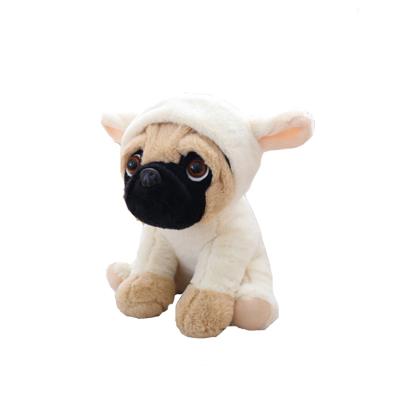 China Custom Lovely Puppy Eyes Pug Dog Stuffed Plush Toy Kids Gift Great For Baby for sale