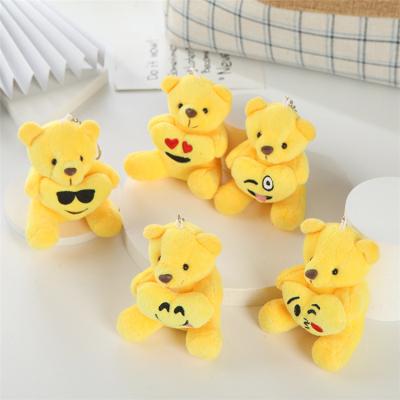 China Custom .cheap .best eco-friendly valentine's day gift cute cute stuffed teddy bear with heart plush key chain for sale