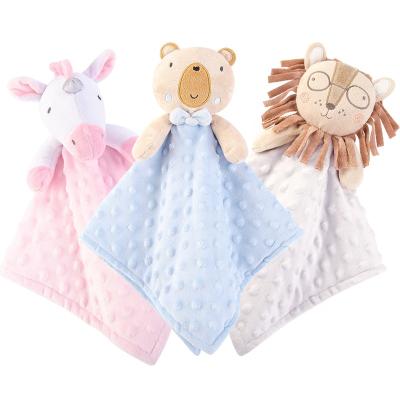 China Luxury Soft Animal Theme Baby Soothing Soft Infant Animal Theme Baby Blanket Cardboard Towel Cardboard Baby Comforter Toys for sale