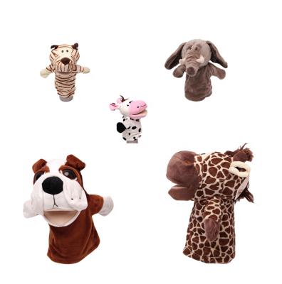 China Hot Selling Promotion Hand Puppet Plush Education Animal Story Learning Puppet Soft Toy Good Quality for sale