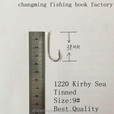 China Factory cheap price high carbon 81220 steel fish hook size 9 salter kirby water for commerical fish man boating for sale