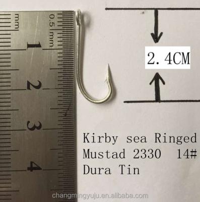 China 2330 14 high carbon steel hooks similar as mustad man made high carbon steel fish float hooks commerical for sale