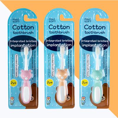 China Eco-freindly Soft Baby Fur Toothbrush Without Hurt Baby Safety Oral Baby Toothbrush Supplies Products for sale