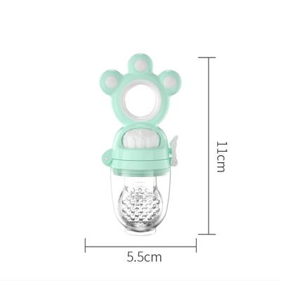 China BPA Free Eco-Friendly Material Baby Feeder Baby Teether Toys Baby Silicone Feeding Set for sale