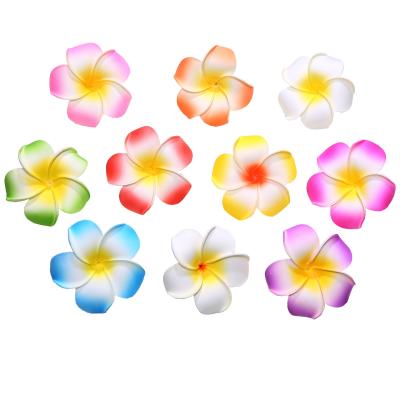 China DIY Event Centerpiece Eva Foam Frangipani Hawaiian Flowers Plumeria Hair Clip for sale