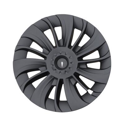 China Wholesale ABS Matte Black Hubcap For Tesl Factory 19 Inch Car Wheel Hub Cover Hub Cap Cover Wheels One Model Y for sale