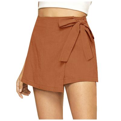 China New Anti-wrinkle Women's Shorts Fashion High Waist Casual Cotton Canvas Shorts for sale