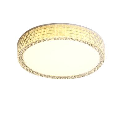 China Morden Simple Modern Lighting For Home Mounted Hallway Circular Crystal Ceiling Lamp for sale