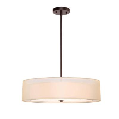 China 3 Double Drum Modern Pendant Light Modern Hanging Chandelier Lights For Living Room for sale