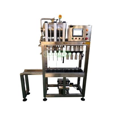 China New 4 Heads Beverage Bottling Machine / Beer Bottler Filler Makers For Small Beer And Beverage Factory for sale