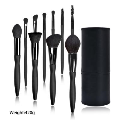 China Angular Blush Brand Makeup Brush Pro Brand Makeup Brush 10pcs Diamind Base Makeup Brush Soft Clean Black for sale