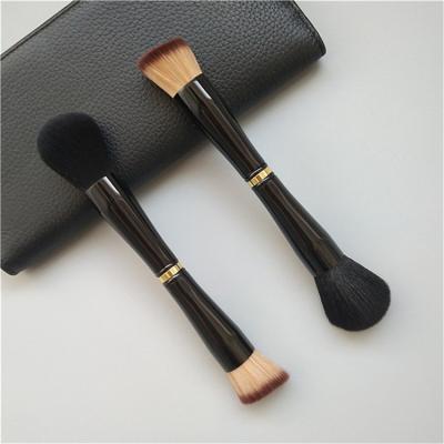 China Angular Blush Pro Soft Good Quality 2021 New Double Sided Makeup Brush Travel Set 4 pc for sale